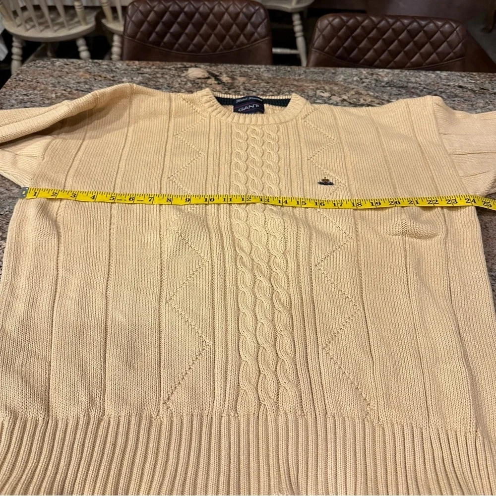 Gant Preppy Cable Knit Sweater - Tan